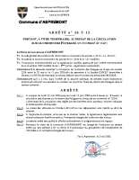 Circulation alternée extrémité ch. des Patègues du 25/05 au 15/06/2026 (rempl. poteau télécom)