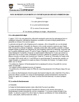 Budgets 2024 – note de présentation brève et synthétique
