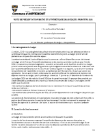 Budgets 2026 – note de présentation brève et synthétique