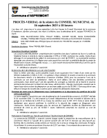 Réunion du 16 Septembre 2025